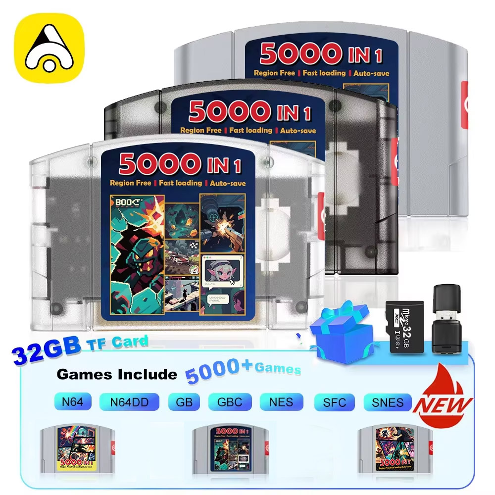 Retro Game Card - 5000 In 1 Game Card For