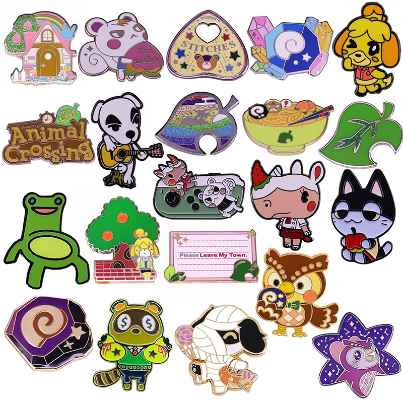 Retro Gaming Gifts - Anime Games Cartoon Enamel Pins Animales