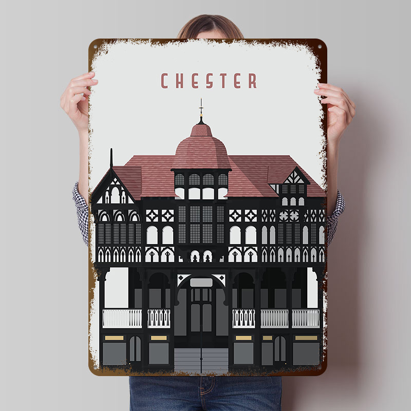 Retro Gaming Bar - Chester Travel Printing Poster Customized Retro