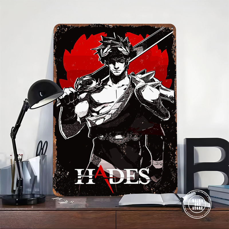 Hades Game Metal Poster Custom - đánh giá và giá Retro Gaming Bar