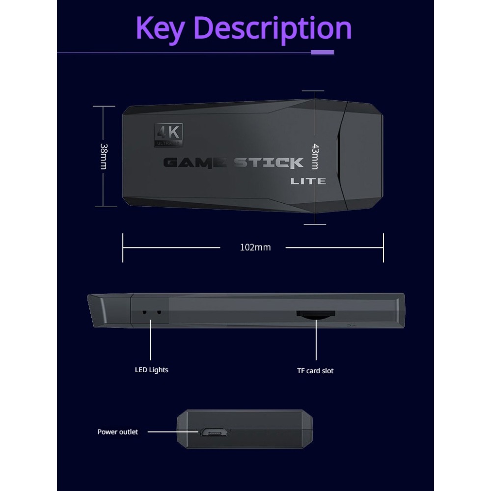 Portable 4K Retro Game Stick C - đánh giá và giá Retro Gaming Best Console