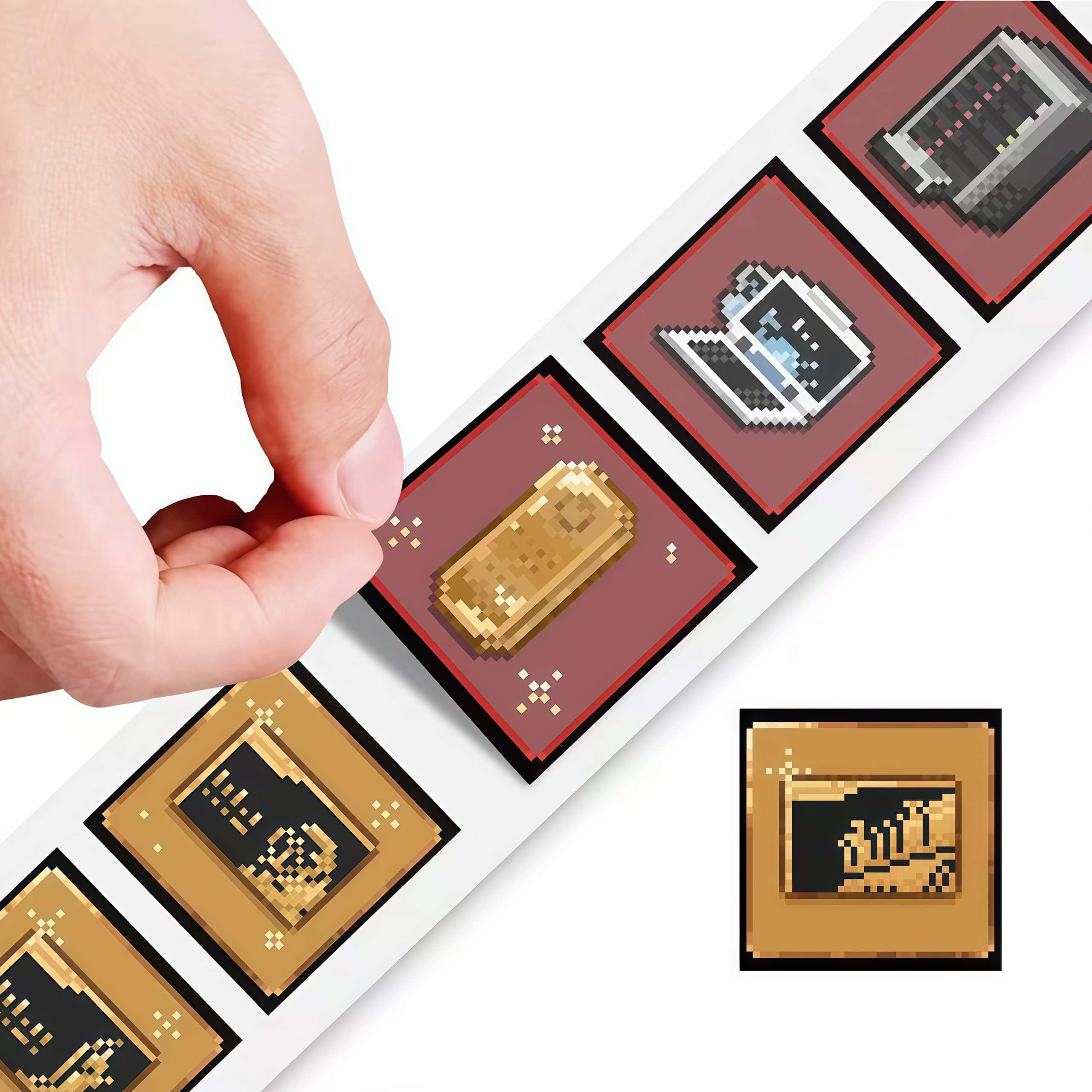 500Pcs Delta Game Pixel Sticke - đánh giá và giá Retro Gaming Bar