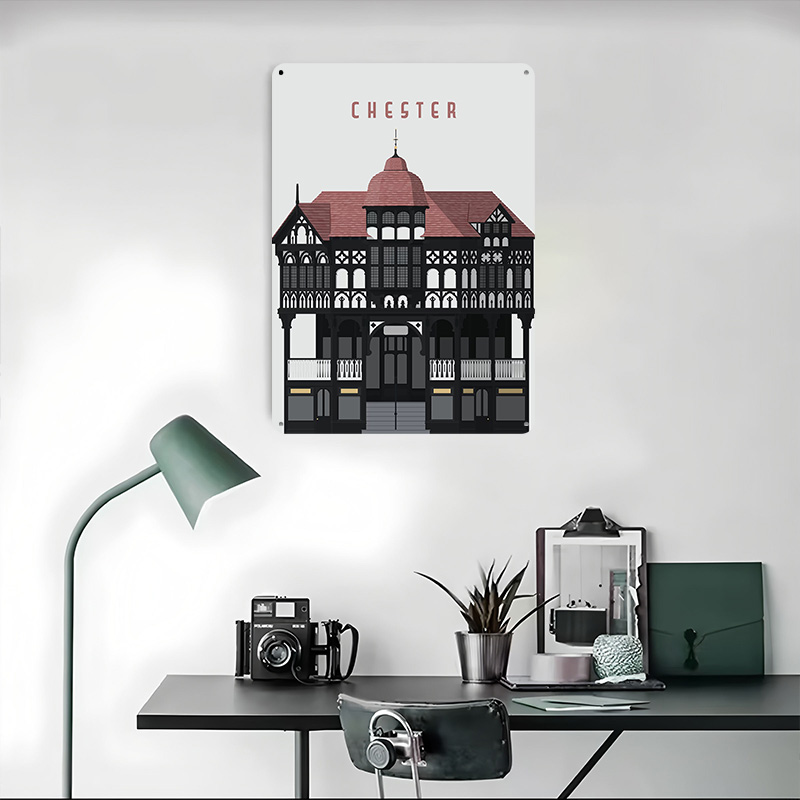 Chester Travel Printing Poster - đánh giá và giá Retro Gaming Bar