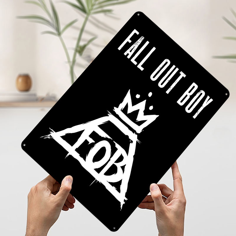 Fall Out Boy Tin Plaque Poster - đánh giá và giá Retro Gaming Bar