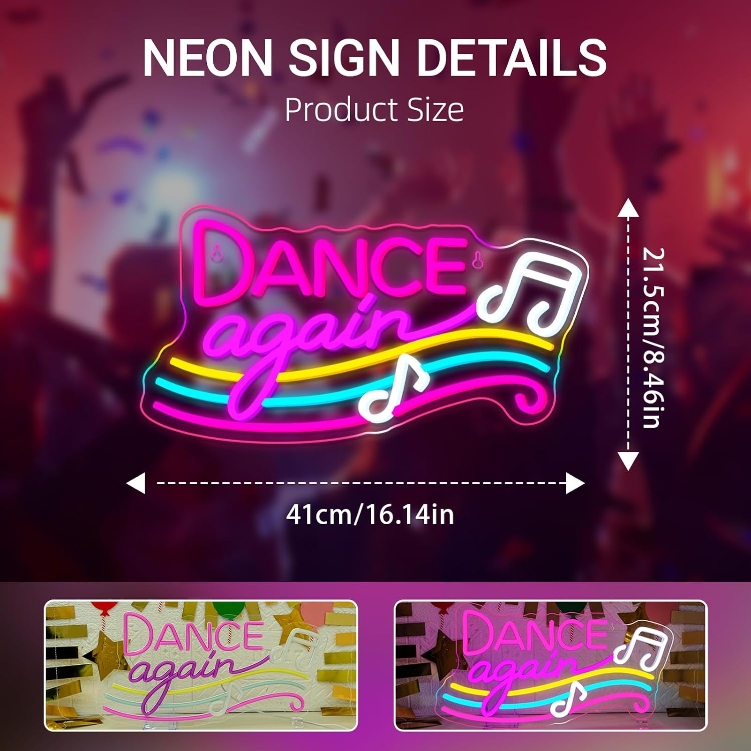Dance Neon Sign USB Powered Ha - đánh giá và giá Retro Gaming Bar